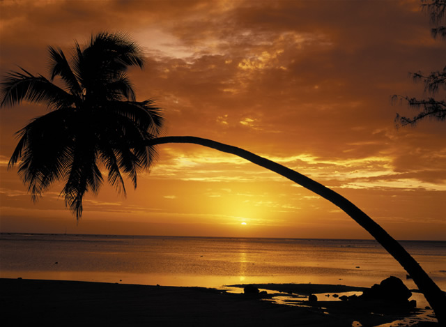 Sonnenuntergang, Cook Islands