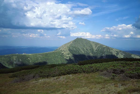 Snezka, the highest mountain in Czechia, The Krkonose Mountains, Tschechien