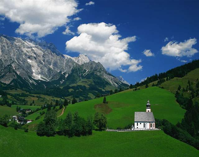 Salzburger Land - Landschaft bei Dienten am Hochkönig [Weinhäupl], Österreich
