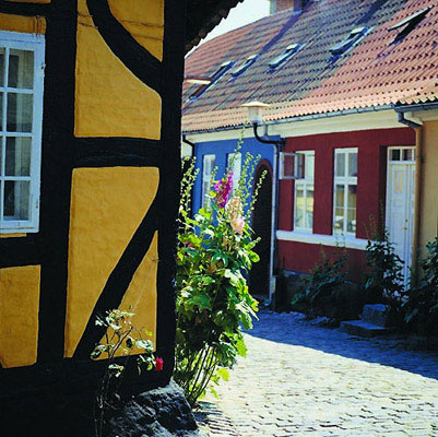 Enge Straße in Fåborg, Funen, Dänemark