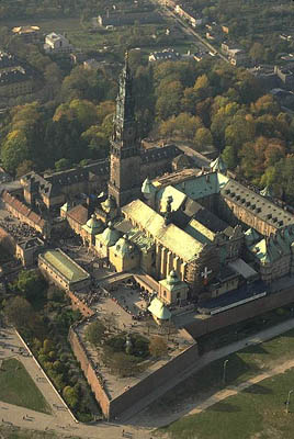 Das Kloster auf Jasna Gora aus der Vogelperspektive, Polen