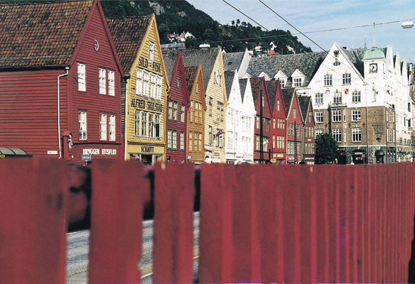 Bryggen towns cities old wooden architecture street culture houses city hanseatic buildings UNESCO\'s World Heritage List, Norwegen