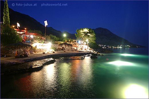 Dalmatia, Brist/Gradac, Pineta Beach Bar, Kroatien