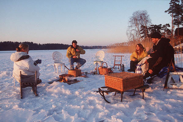 Winterpicknick, Schweden
