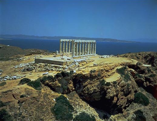 Attika, Sounion-Poseidon Tempel, Griechenland