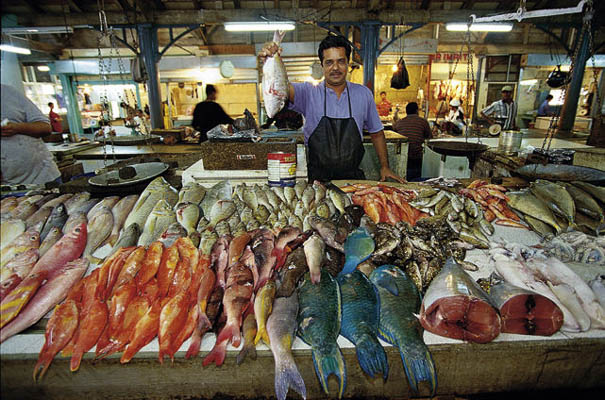 Fischstand, Mauritius
