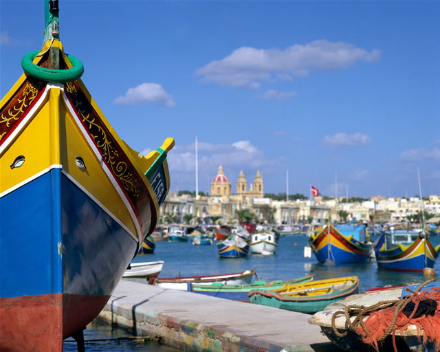 Luzzus - Typische Fischerboote Maltas, Malta