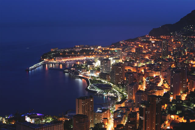 Monaco bei Nacht - Monaco à la nuit, Monaco