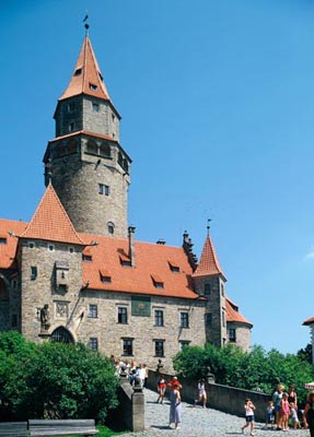 Bouzov Castle, Central Moravia, Tschechien