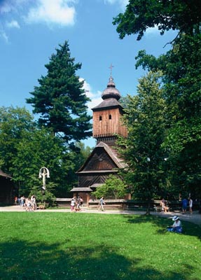The Roznov pod Radhostem Open-air Museum of Folk Architecture, North Moravia, Tschechien