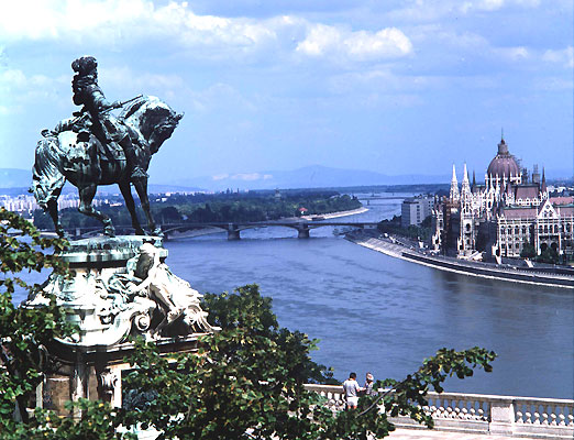 Budapest Parlament Savoyer Statue, Ungarn