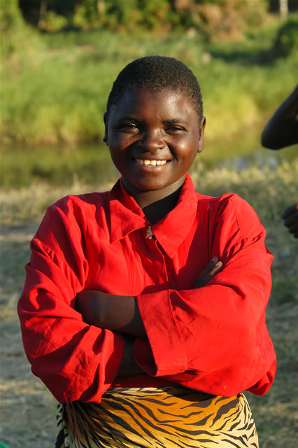 Junges Mädchen aus Zentral-Malawi