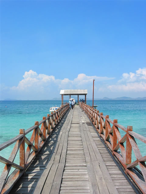 Landungsbrücke auf Sibu Island, Malaysia