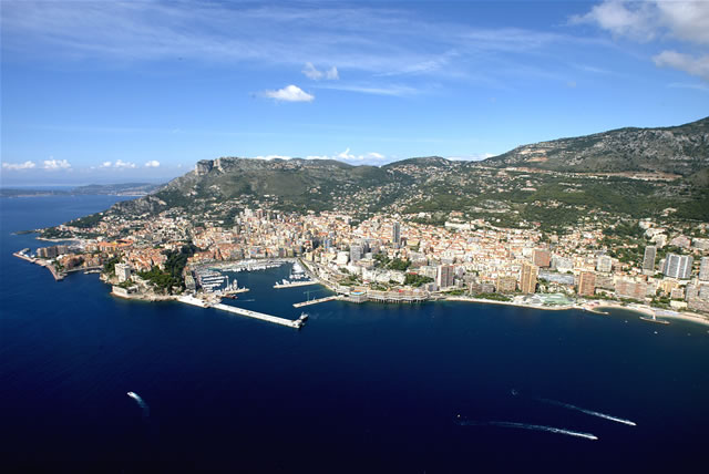 Monaco von oben - Monaco vue du ciel, Monaco