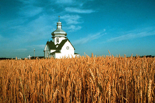 Kirche im Getreidefeld, Kanada